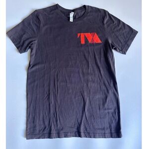 TVa Variant Graphic T Shirt Black Orange Short Sleeve Crew Neck Mens Size M 1097